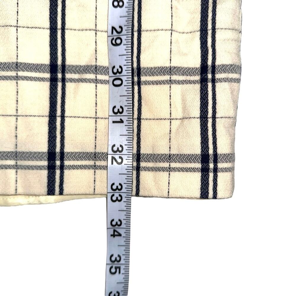 Theory Adraya Plaid Virgin Wool Sleeveless Shift Mini Dress 6 - Picture 7 of 7